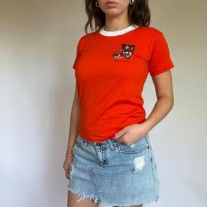Vintage Tiger Cubs BSA Orange Baby Tee